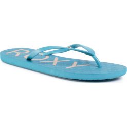 Japonki ROXY - ARJL100876 4BD. Niebieskie klapki damskie Roxy, bez wzorów, z tworzywa sztucznego, bez obcasa. Za 69,00 zł.