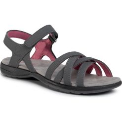 Sandały KAMIK - Regina HK2596 Charcoal. Szare klapki damskie Kamik, bez wzorów, ze skóry ekologicznej, bez obcasa. W wyprzedaży za 159,00 zł.