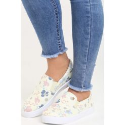 Trampki damskie slip on: Żółte Slip On The Ground