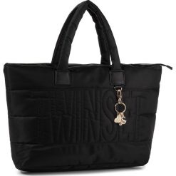 Torebka TWINSET - Shopping 192TO8060 Nero 00006. Czarne torebki klasyczne damskie Twinset, bez wzorów, z materiału, klasyczne, bez dodatków. W wyprzedaży za 429,00 zł.
