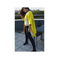 LIME COAT. Żółte płaszcze damskie marki Aniess, z aplikacjami, z kaszmiru. Za 1000,00 zł.