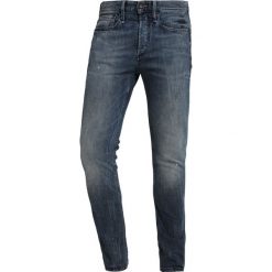 Denham BOLT Jeans Skinny Fit darkblue denim. Niebieskie jeansy męskie marki Denham, m, bez wzorów. Za 629,00 zł.
