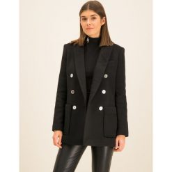 Płaszcz przejściowy MICHAEL Michael Kors MF91EWP0TJ. Czarne płaszcze damskie MICHAEL Michael Kors, xs, bez wzorów, z poliesteru. W wyprzedaży za 889,00 zł.