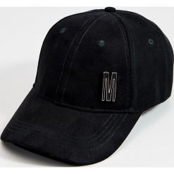 Czapka z daszkiem z imitacji zamszu - Czarny. Czarne czapki damskie Mohito. Za 39,99 zł.
