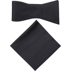 Mucha z poszetką MUC0003115. Muszki męskie Giacomo Conti, bez wzorów, z jedwabiu, eleganckie. Za 129,00 zł.