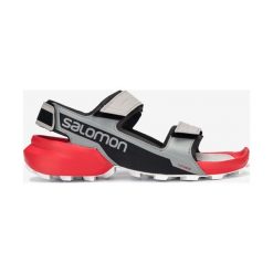 Salomon Speedcross Sandały Czarny Czerwony Szary. Szare sandały męskie Salomon, ze skóry, z paskami. Za 438,95 zł.