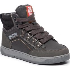 Sneakersy BIG STAR - EE374086 Dk. Grey. Szare trampki chłopięce BIG STAR, bez wzorów, ze skóry ekologicznej, retro, bez zapięcia. Za 149,00 zł.