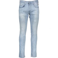 Dżinsy "Anbass" - Slim fit - w kolorze błękitnym. Niebieskie jeansy męskie Replay, m, w paski, klasyczne. W wyprzedaży za 315,95 zł.