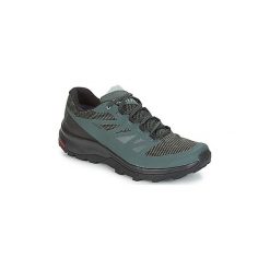 Buty Salomon OUTline GTX®. Zielone buty trekkingowe męskie marki Salomon, bez zapięcia, trekkingowe. Za 455,20 zł.