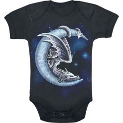 Spiral Sweet Dreams Body czarny. Czarne body niemowlęce marki Spiral, z nadrukiem, ze skóry, bez rękawów. Za 62,90 zł.
