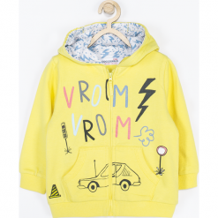 Bluza. Żółte bluzy chłopięce marki GRAND PRIX, z nadrukiem, z długim rękawem, długie. Za 75,90 zł.