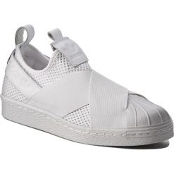 Buty adidas - Superstar Slip On W BY2885 Ftwwht/Ftwwht/Cblack. Białe buty sportowe damskie Adidas, bez wzorów, ze skóry ekologicznej, eleganckie, bez obcasa, na płaskiej podeszwie, bez zapięcia. W wyprzedaży za 269,00 zł.