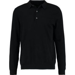 Swetry klasyczne męskie: Burton Menswear London BLACK PLAIN Sweter black