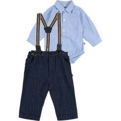 Spodnie chłopięce: Jacky Baby HOSE CLASSIC BOYS + LANGARM CLASSIC BOYS BABY SET Spodnie materiałowe blau