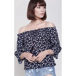 Bluzki damskie: Granatowa Bluzka Parisian
