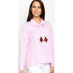 Różowa Bluzka Different Rose. Różowe bluzki damskie Born2be, s, w paski. Za 109,99 zł.