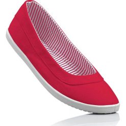 Baleriny bonprix czerwony. Czerwone baleriny damskie bonprix, bez wzorów, sportowe, bez obcasa. Za 49,99 zł.
