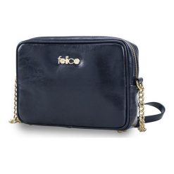 SKÓRZANA TOREBKA LISTONOSZKA FELICE GOLD FLORENCE. Niebieskie listonoszki damskie FeliceGold, na co dzień, w paski, z bawełny, na ramię, bez dodatków. Za 279,00 zł.