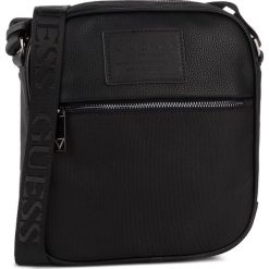Saszetka GUESS - New Phil HM6731 POL93 BLA. Czarne torby męskie skórzane Guess, z aplikacjami, ze skóry ekologicznej, młodzieżowe. Za 329,00 zł.