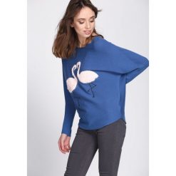 Niebieski Sweter Withstand. Niebieskie swetry klasyczne damskie Born2be, l. Za 49,99 zł.