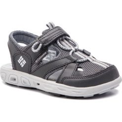 Sandały COLUMBIA - Childrens Techsun Wave BC2082 Shark/Grey Ice 011. Szare sandały chłopięce Columbia, ze skóry, bez zapięcia. W wyprzedaży za 159,00 zł.
