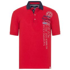 Koszulka polo w kolorze czerwonym. Koszulki męskie Denim Culture. W wyprzedaży za 79,95 zł.