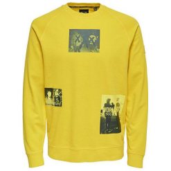 Only&Sons Męska Bluza Wuk Crew Neck Sweat Spectra Yellow (Rozmiar M). Żółte bluzy męskie marki Only&Sons, m. W wyprzedaży za 140,00 zł.