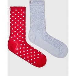 Tommy Hilfiger - Skarpetki (2-pack). Szare skarpetki damskie TOMMY HILFIGER, z bawełny. W wyprzedaży za 29,90 zł.