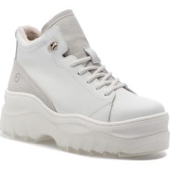 Sneakersy TAMARIS - 1-25248-31 White Leather 117. Białe sneakersy damskie marki Tamaris, ze skóry. W wyprzedaży za 209,00 zł.