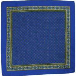 Stylowa Poszetka Męska CHATTIER w Drobne Kwiatki, Motyw Florystyczny, Niebieska POSZCH0210. Niebieskie poszetki męskie Chattier, w kwiaty, z materiału, eleganckie. Za 27,00 zł.