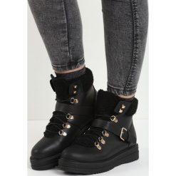 Czarne Traperki Untold. Czarne buty trekkingowe damskie Born2be, na zimę. Za 99,99 zł.
