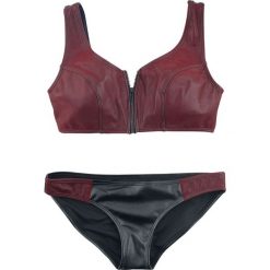 Stroje dwuczęściowe damskie: Black Premium by EMP I Want To Go To The Beach Bikini czarny/czerwony