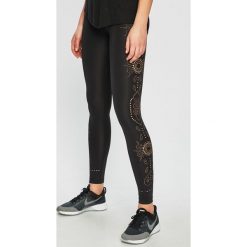 Desigual Sport - Legginsy. Czarne spodnie damskie marki Desigual Sport, s, z elastanu. Za 349,90 zł.