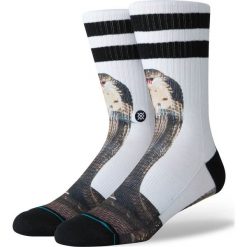 Stance Sssteven Skarpetki Biały. Białe skarpetki męskie Stance, bez wzorów, z elastanu. Za 76,95 zł.
