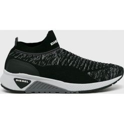 Diesel - Buty S-KB Athl Sock II. Czarne sneakersy męskie Diesel, z gumy, bez zapięcia. W wyprzedaży za 499,90 zł.