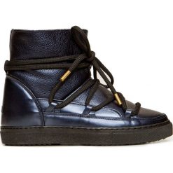 Buty INUIKII SNEAKER LEATHER. Niebieskie śniegowce damskie Inuikii, ze skóry, bez zapięcia. Za 1280,00 zł.