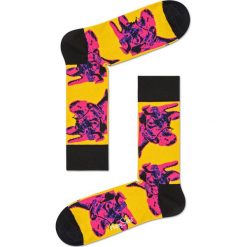 Happy Socks - Skarpety Andy Warhol Cow. Brązowe skarpetki męskie marki NABAIJI, z elastanu. W wyprzedaży za 39,90 zł.