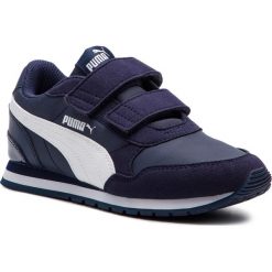 Sneakersy PUMA - St Runner V2 Nl V Ps 365294 09 Peacoat/Puma White. Niebieskie trampki chłopięce marki Puma, bez wzorów, ze skóry ekologicznej, na rzepy. Za 179,00 zł.