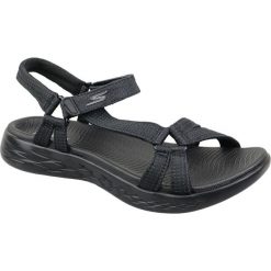 Skechers On The Go 600 15316-BBK 37 Czarne. Czarne sandały damskie Skechers, bez wzorów, z tkaniny, sportowe, bez obcasa, bez zapięcia. W wyprzedaży za 179,99 zł.