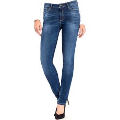 Jegginsy "Alan" - Skinny Fit - w kolorze niebieskim. Niebieskie jeansy damskie Cross Jeans, l, w paski, klasyczne. W wyprzedaży za 99,95 zł.