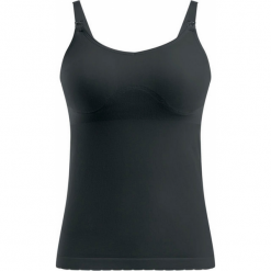 Bluzki ciążowe: Medela TANK TOP DLA KOBIET W CIĄŻY I KARMIĄCYH PIERSIĄ BRAVADO czarny S/M