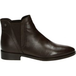 Botki - JEWEL1803 DBR. Czarne botki damskie skórzane Venezia. Za 359,00 zł.