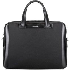 Torba na laptopa. Czarne torby męskie skórzane Wittchen, w paski, z nylonu, eleganckie. Za 579,90 zł.