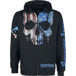 Bluzy męskie: Rock Rebel by EMP Mask Of Sanity Bluza z kapturem rozpinana czarny