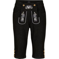 Dżinsy w ludowym stylu bonprix czarny "stone". Czarne jeansy damskie bonprix. Za 149,99 zł.