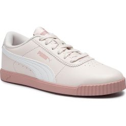 Sneakersy PUMA - Carina Slim Sl 370548 03 Pastel Parchment/Puma White. Brązowe półbuty damskie Puma, na co dzień, bez wzorów, ze skóry ekologicznej, bez obcasa, na płaskiej podeszwie, bez zapięcia. W wyprzedaży za 169,99 zł.