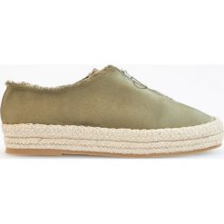 Tomsy damskie: Espadryle z zamkiem – Zielony