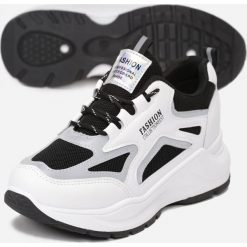Biało-Czarne Sneakersy Aaron. Białe sneakersy damskie Renee. Za 99,99 zł.