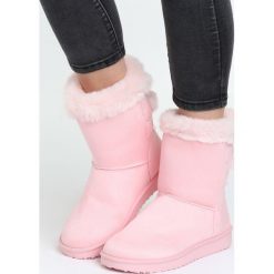 Różowe Śniegowce Cold Valley. Czerwone buty zimowe damskie Born2be, z materiału. Za 89,99 zł.