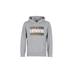 Bluzy Levis GRAPHIC PO HOODIE- B. Szare bluzy męskie Levi's®, s, bez wzorów, bez kołnierzyka, bez rękawów, bez kaptura. Za 262,70 zł.